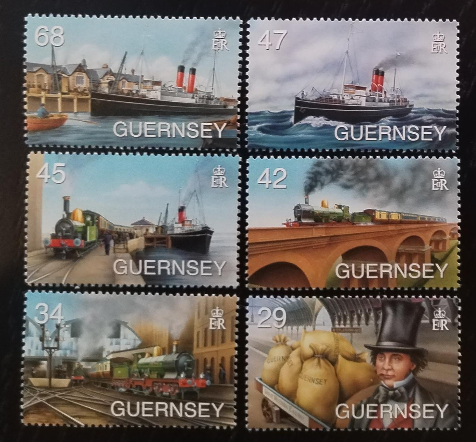 Guernsey 2006 9€ Lodě a parní lokomotivy, Obchod s ostrovem