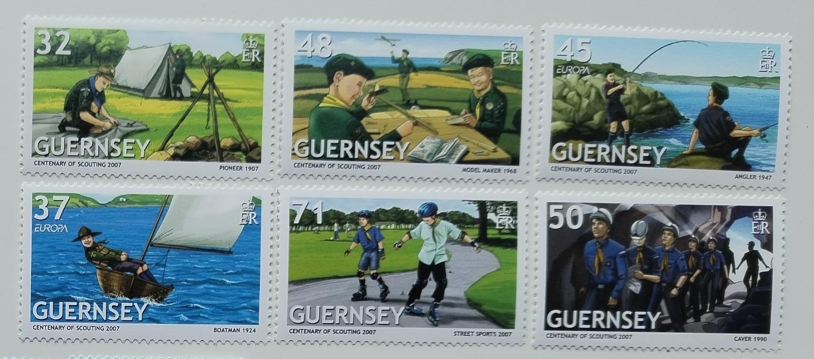 Guernsey 2007 9,5€ Století skautingu, Volný čas a skaut