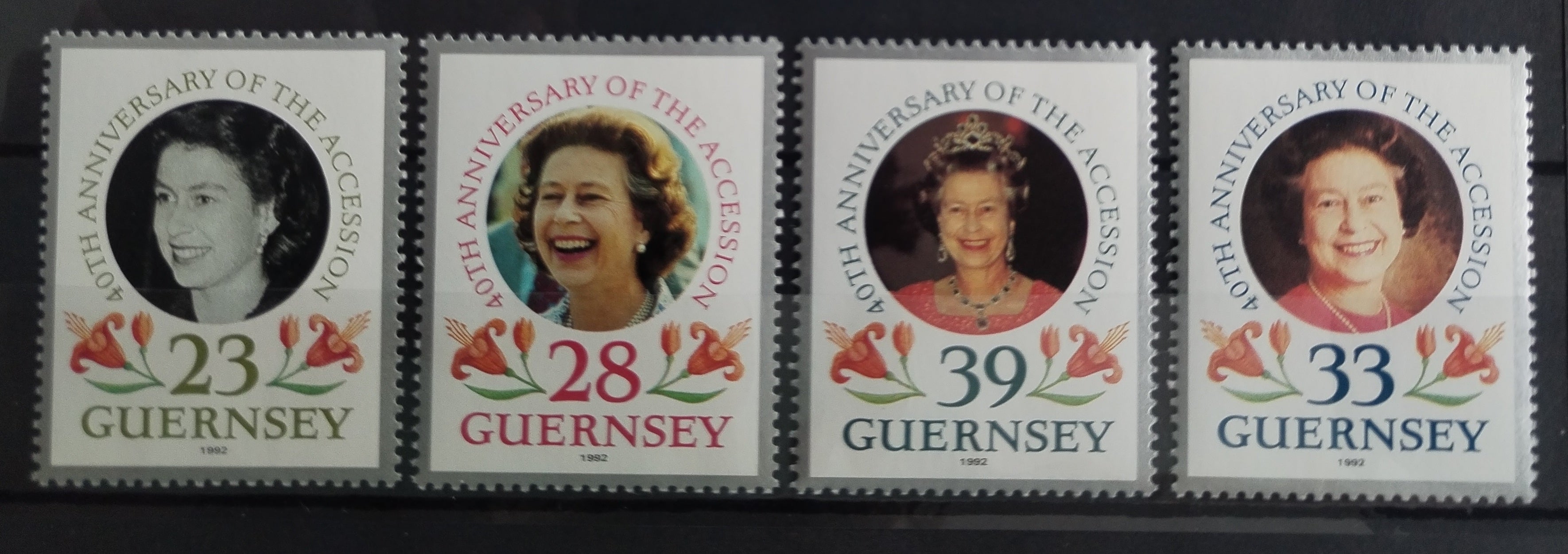 Guernsey 1992 Výročí vlády královny Alžběty II.