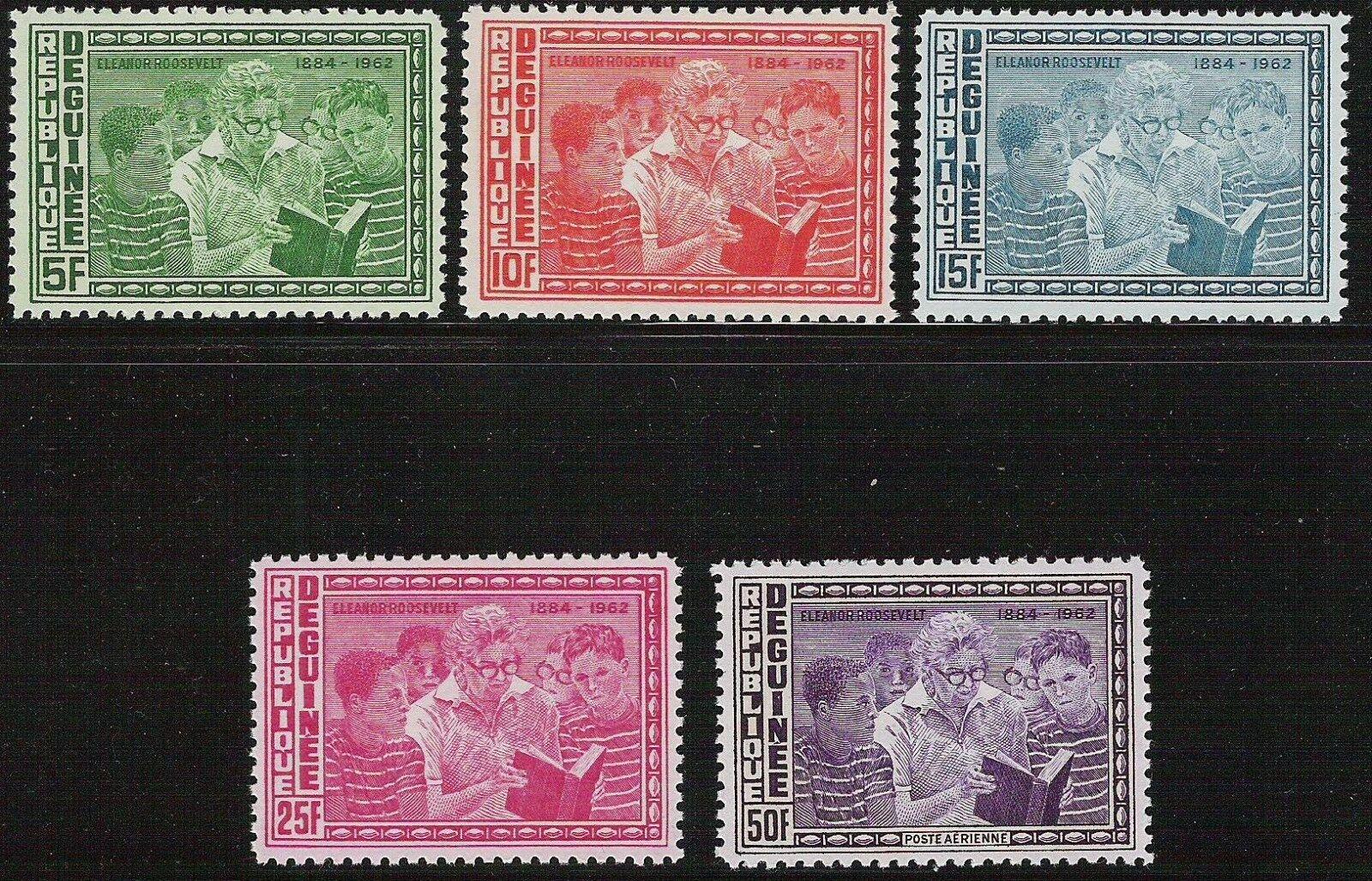 Guinea 1964 Mi.242-6 2€ Rok lidských práv, pocta Eleanor Rooseveltové