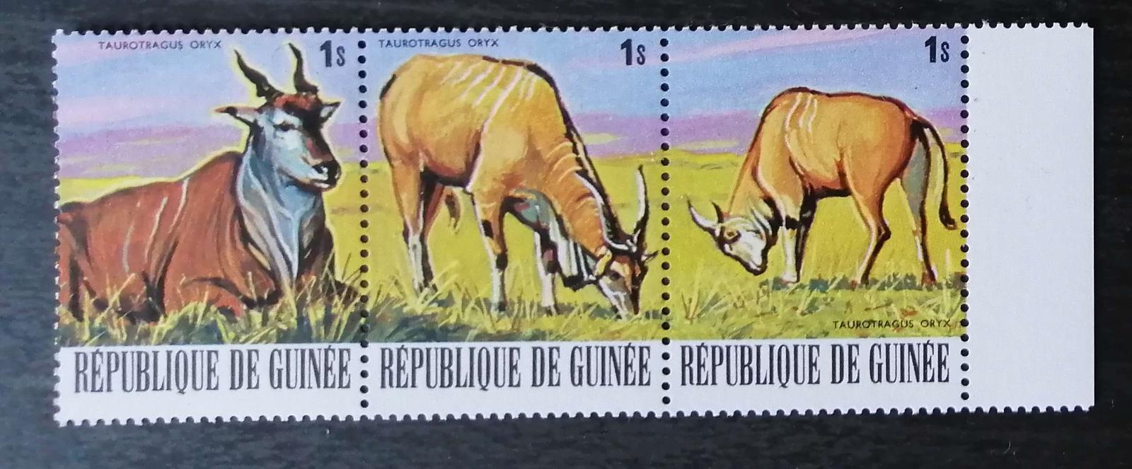 Guinea 1977 Mi.793-5 0,6€ Africká fauna, gazely