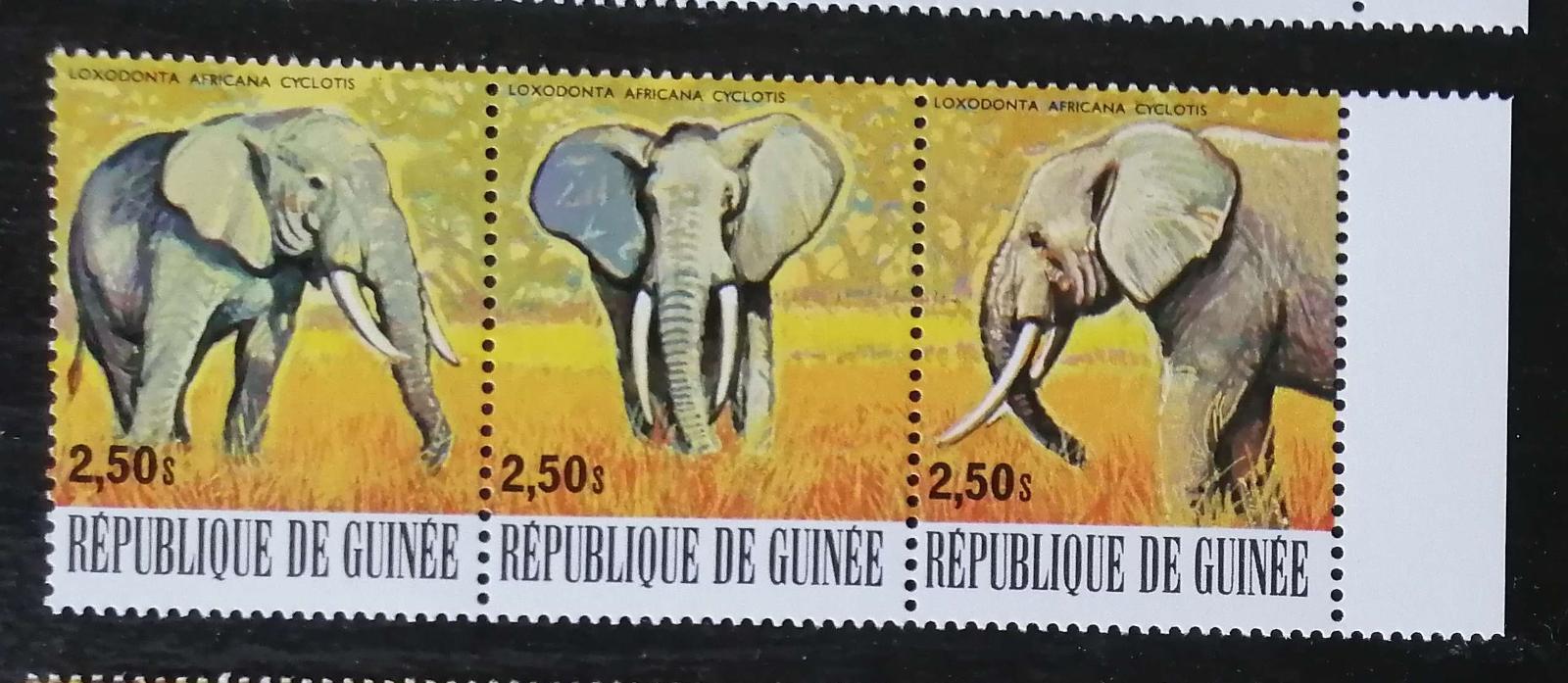 Guinea 1977 Mi.799-1 2,1€ Africká fauna, sloni
