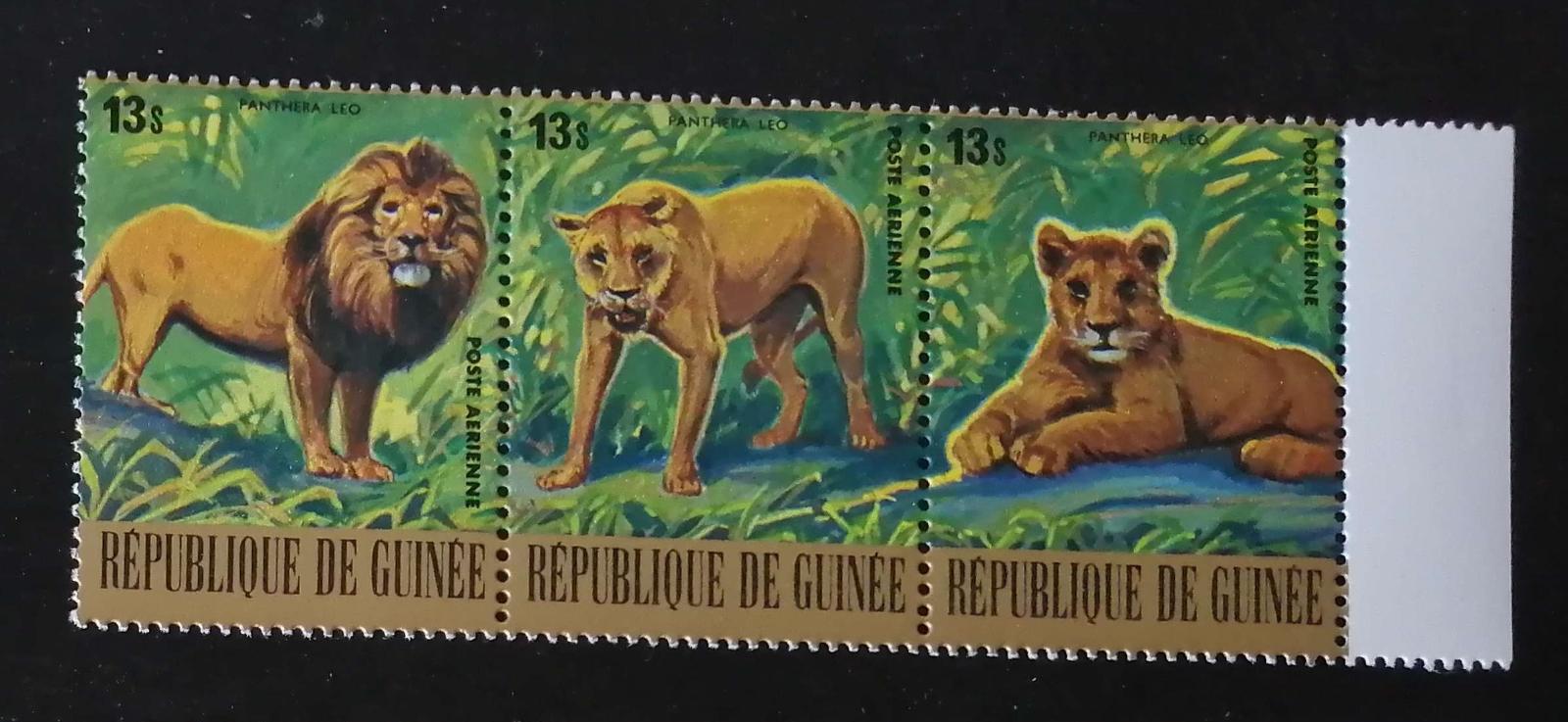 Guinea 1977 Mi.826-8 8,1€ Africká fauna, AIR MAIL, lvi