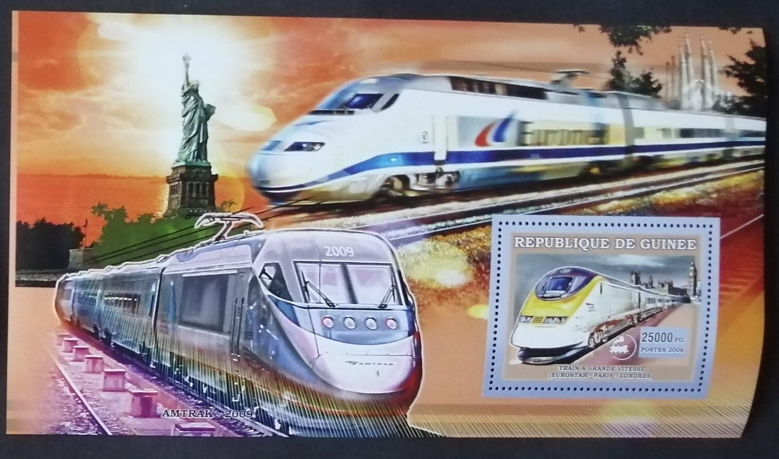 Guinea 2006 7€ Moderní lokomotivy a vlaky světa II.