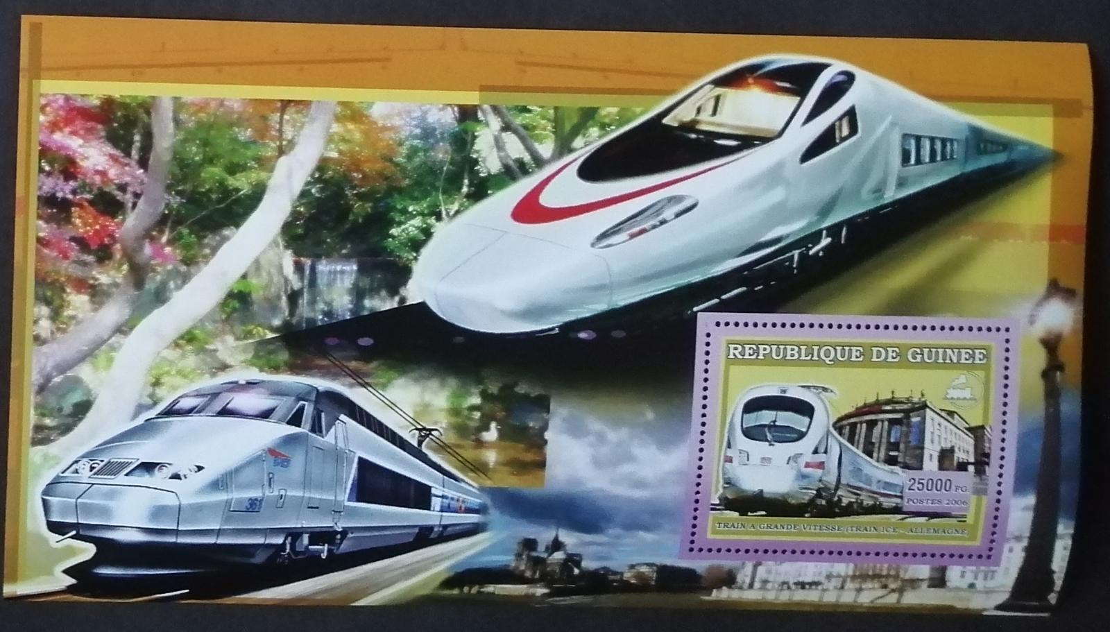 Guinea 2006 7€ Moderní lokomotivy a vlaky světa III.