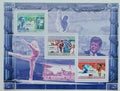 Guinea 2007 8€ Olympijské hry Peking a sporty, Judo, Běh a Box