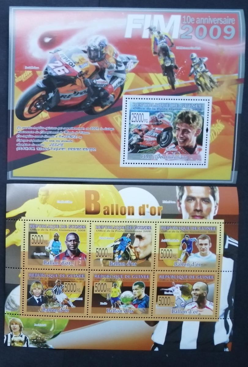 Guinea 2008 22€ Výročí závodů FIM, Valentino Rossi, Motorky