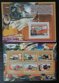 Guinea 2008 Mi.5810-5+Bl.1576 22€ Smrt železničáře Reeda, vlaky