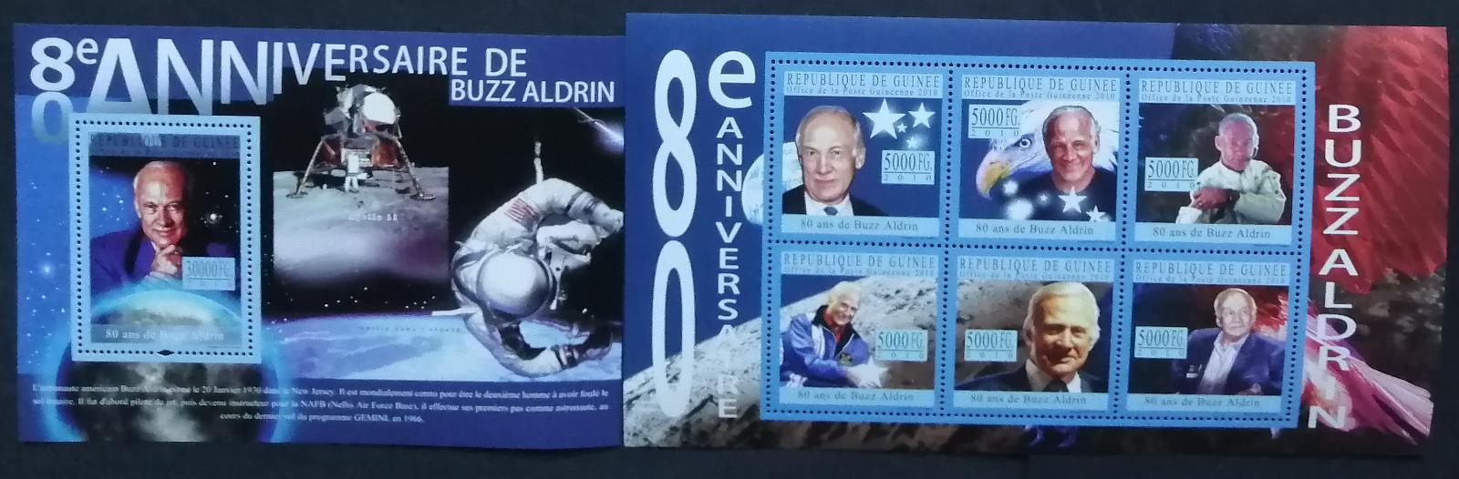Guinea 2010 22€ 80 let kosmonauta Buzze Aldrina, Vesmír a průzkum II.