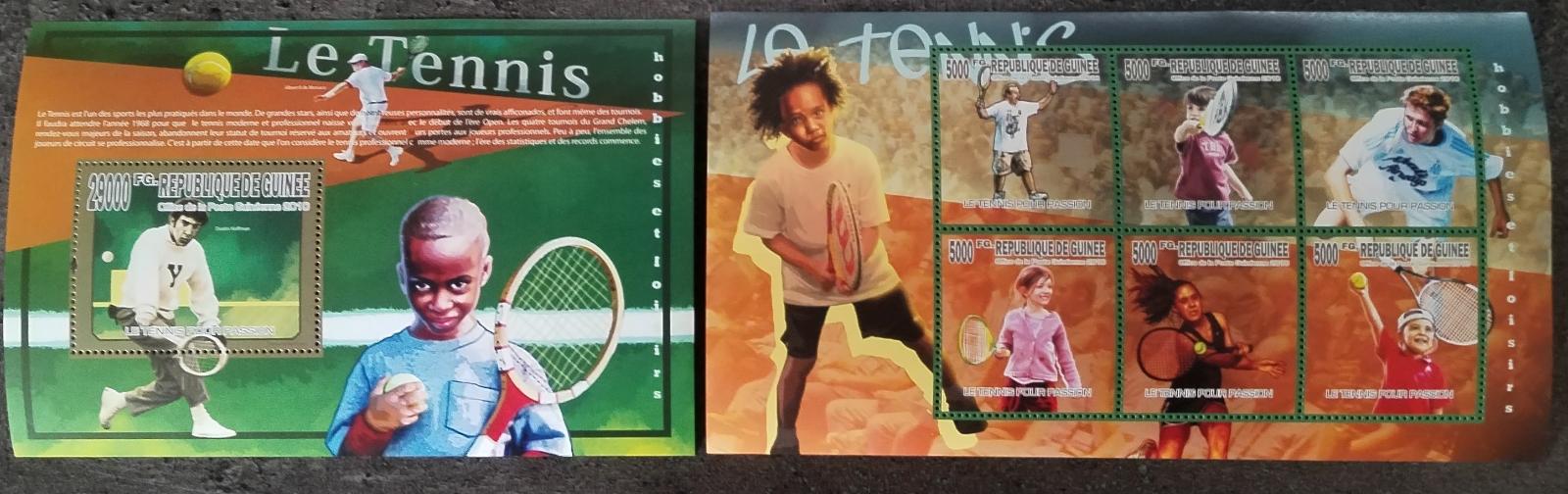 Guinea 2010 22€ Tenis a jeho osobnosti, Sport