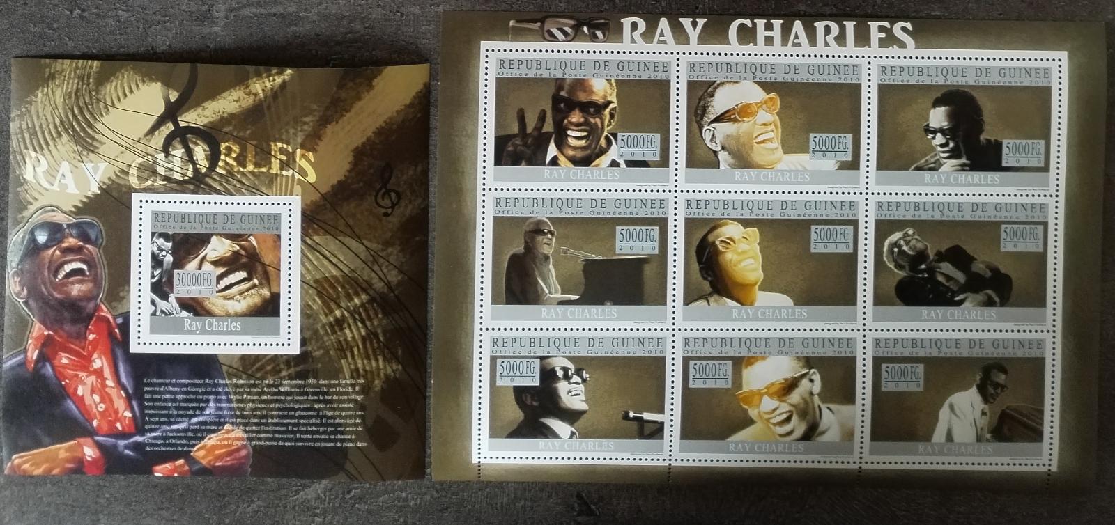 Guinea 2010 28€ Ray Charles jeho hudba, Umění