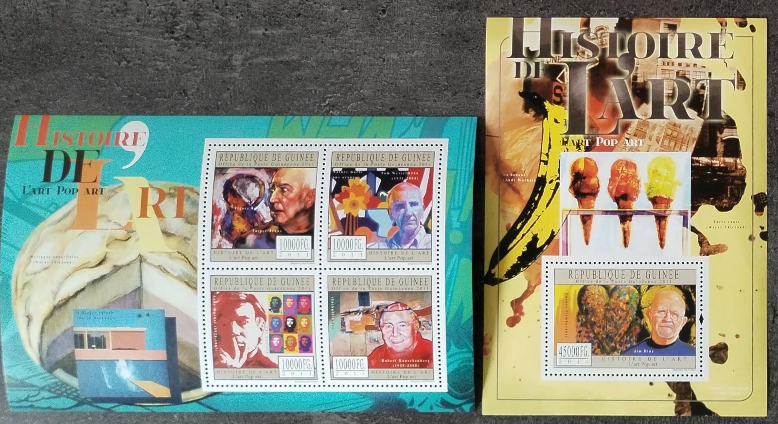Guinea 2011 32€ Historie umění - pop art a Warhol