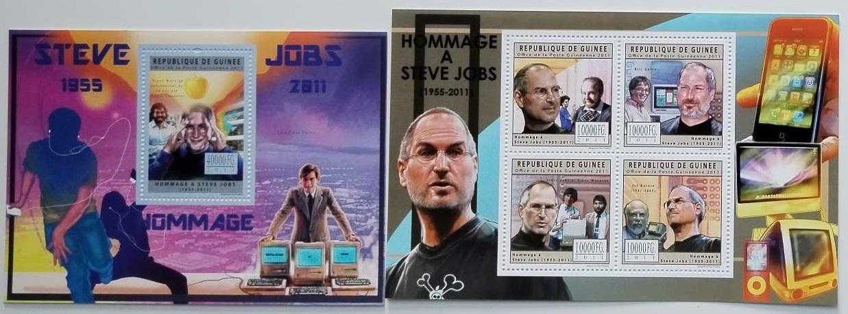 Guinea 2011 32€ Steve Jobs a jeho skon, Zakladatel Apple