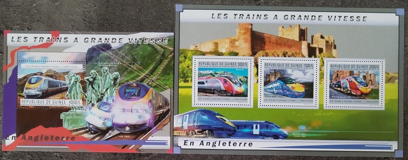 Guinea 2011 32€ Vlaky a moderní lokomotivy světa - Velká Británie