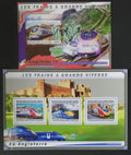 Guinea 2011 Mi.9022-4+Bl.2045 32€ Vlaky a lokomotivy Británie