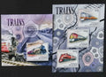 Guinea 2012 Mi.9288-0+Bl.2111 28€ Vlaky a lokomotivy USA