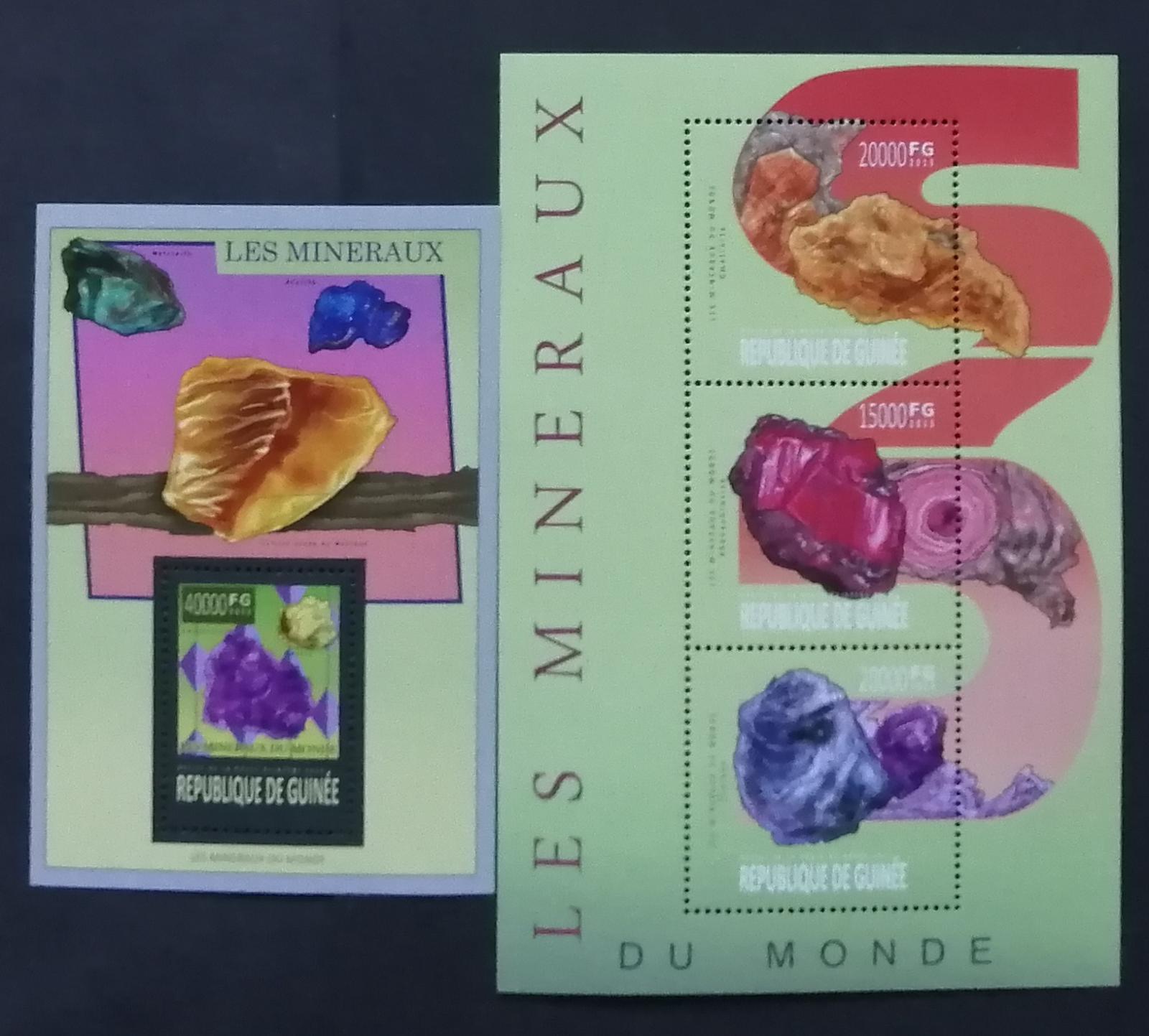 Guinea 2013 38€ Africké minerály a nerosty, Mineralogie