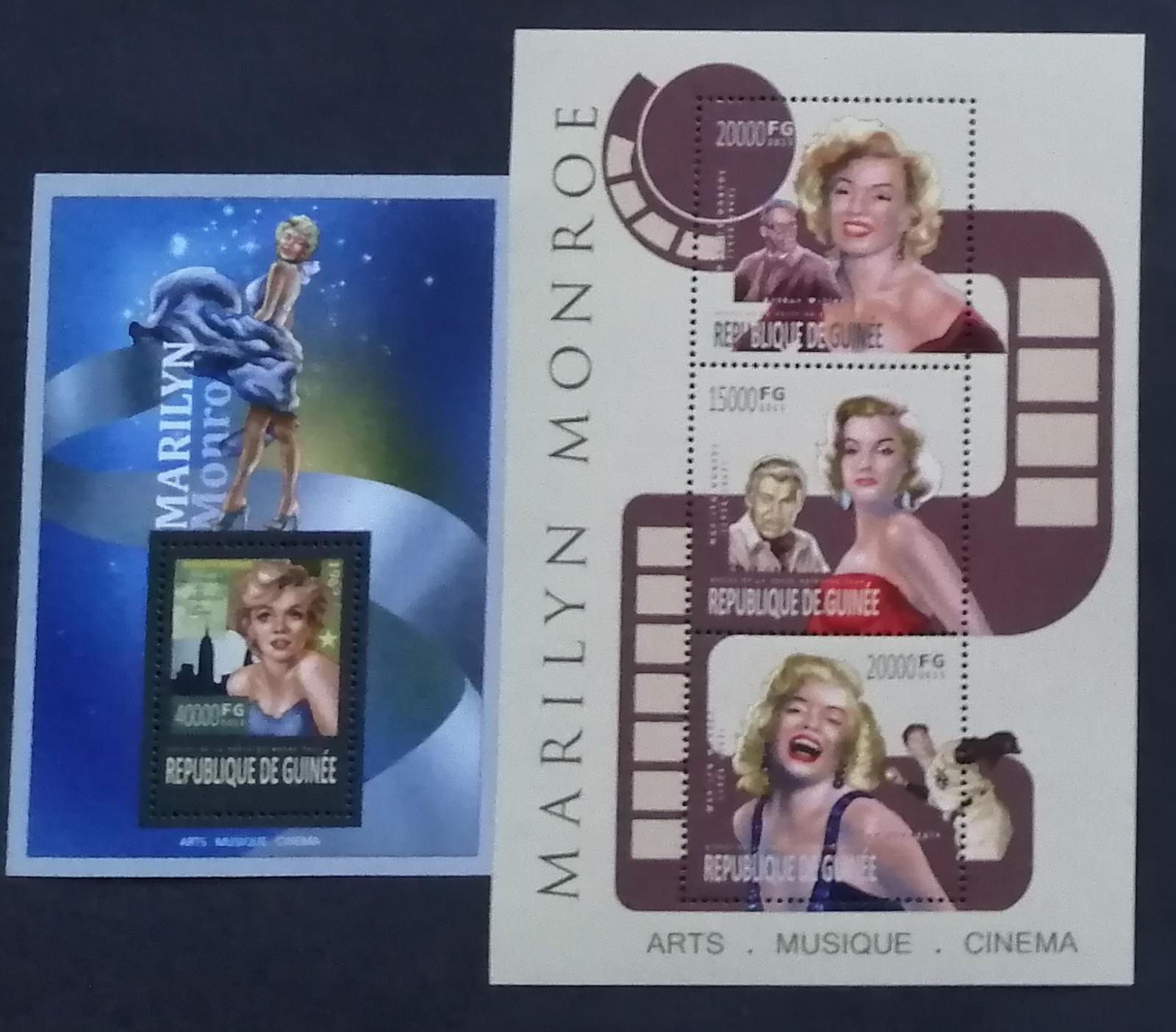 Guinea 2013 38€ Marilyn Monroe a její žuivot