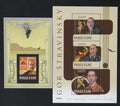 Guinea 2013 Mi.10021-3+Bl.2281 38€ Skladatelé, Igor Stravinskij