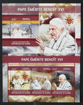 Guinea 2013 Mi.9765-7+Bl.2216 34€ Papež Benedikt XVI. a jeho odchod