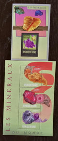 Guinea 2013 Mi.9954-6+Bl.2263 38€ Africké minerály a horniny