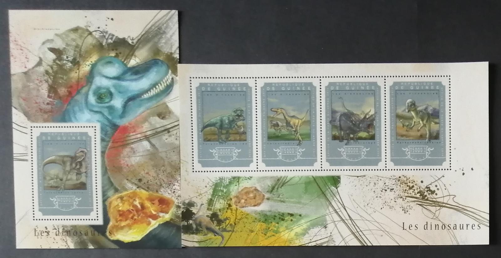 Guinea 2014 Mi.10797-0+Bl.2455 36€ Pravěká fauna a dinosauři