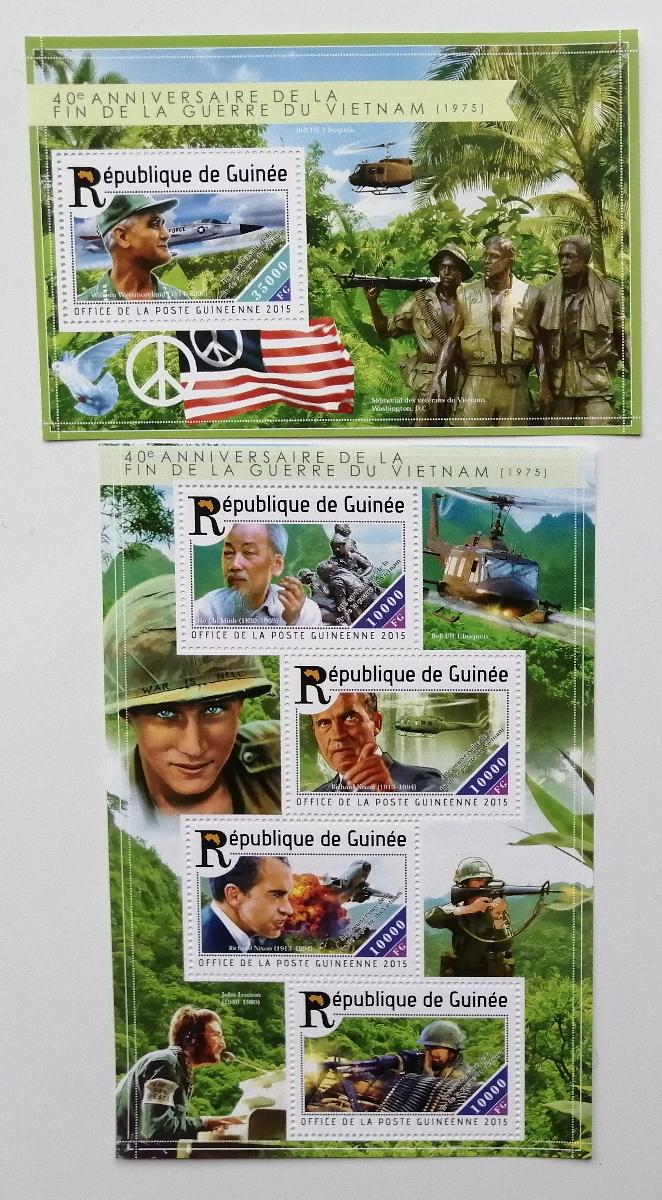 Guinea 2015 30€ 40 let konce války ve Vietnamu, historie a politika