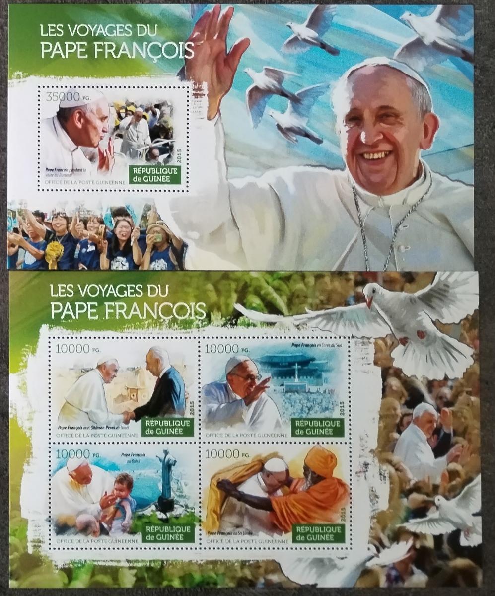Guinea 2015 30€ Cesty papeže Františka, Osobnosti víry