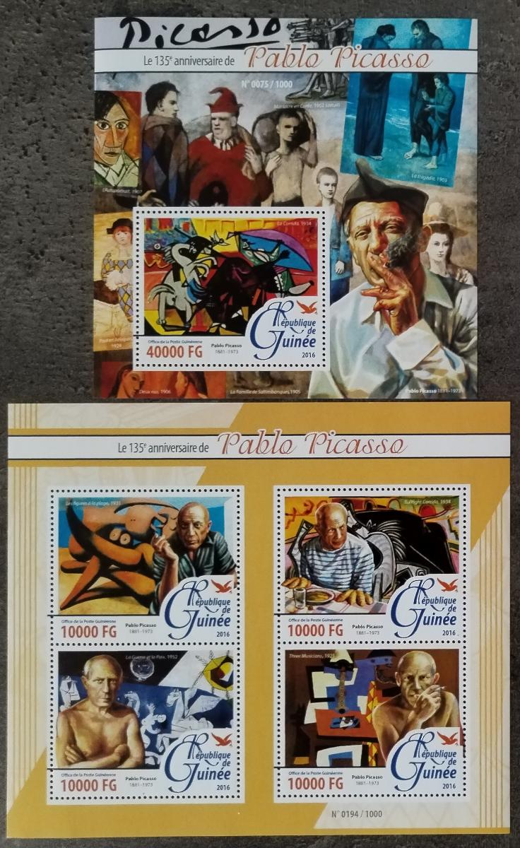 Guinea 2016 32€ 135 let malíře Pabla Picassa - Malby a umění