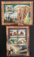 Guinea 2016 Mi.11851-4+Bl.2666 32€ - Africká fauna, sloni