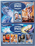 Guinea 2017 40€ SpaceX a Elon Musk, Dobývání vesmíru