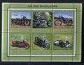 Guinea Bissau 2001 Mi.1761-6 9€ Motorky a motocykly historie
