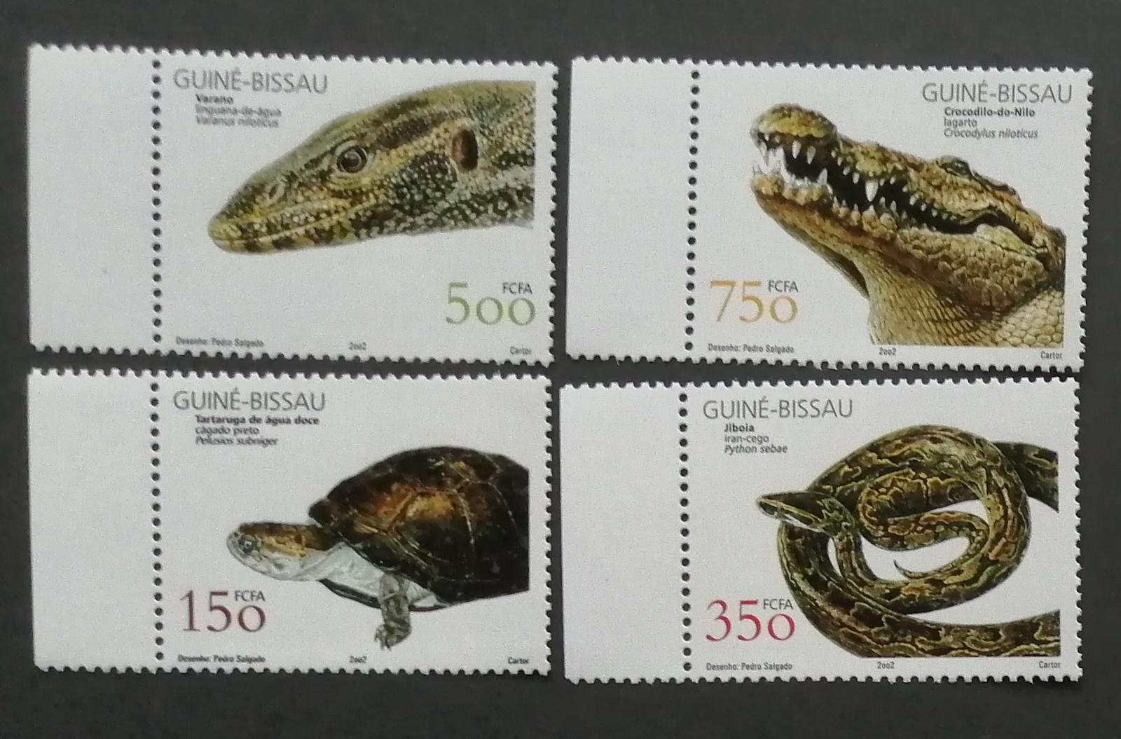 Guinea-Bissau 2002 Mi.2029-2 11€ Plazi Afriky, krokodýli, hadi, želvi