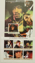 Guinea Bissau 2003 20,5€ Hudebníci 20. století, Lennon, Hendrix, Bowie