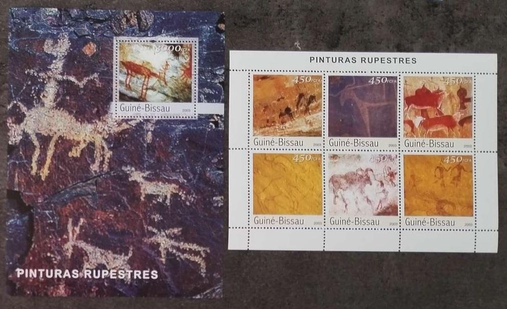 Guinea Bissau 2003 23€ Pravěké umění a prehistorické malby
