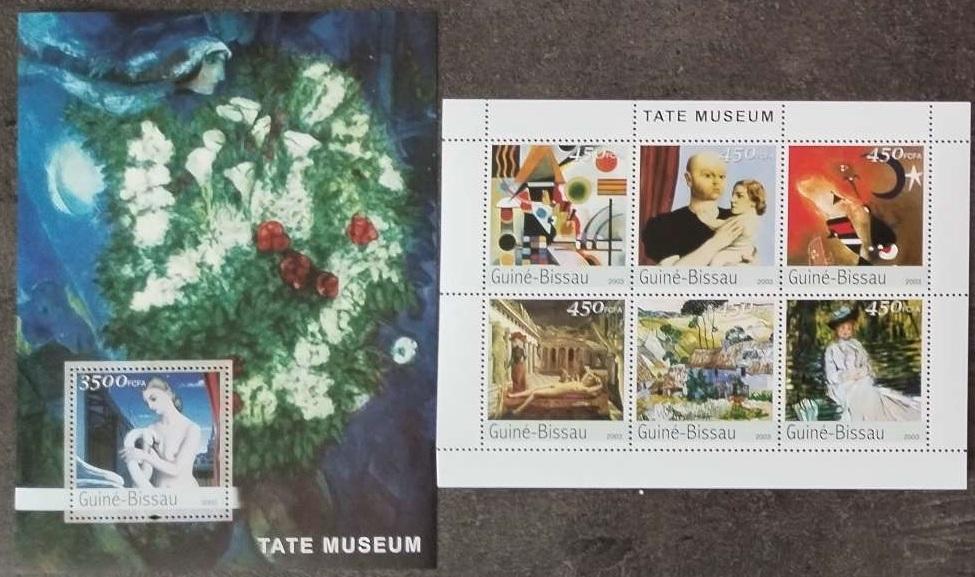 Guinea Bissau 2003 28€ Tate muzeum a galerie, Obrazy a umění