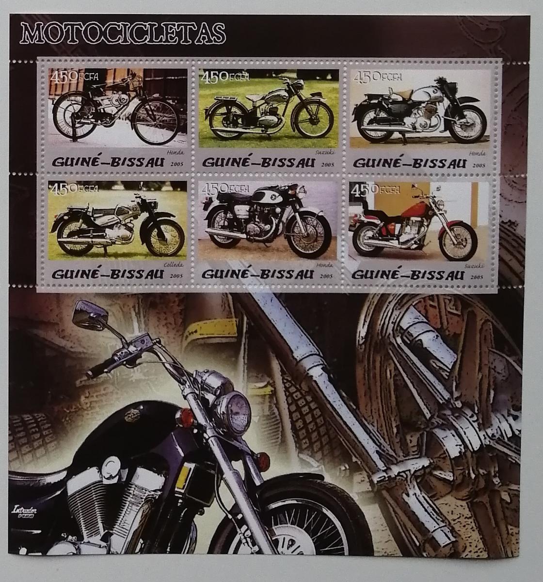 Guinea-Bissau 2005 Mi.3079-4 11€ - Retro motorky, doprava