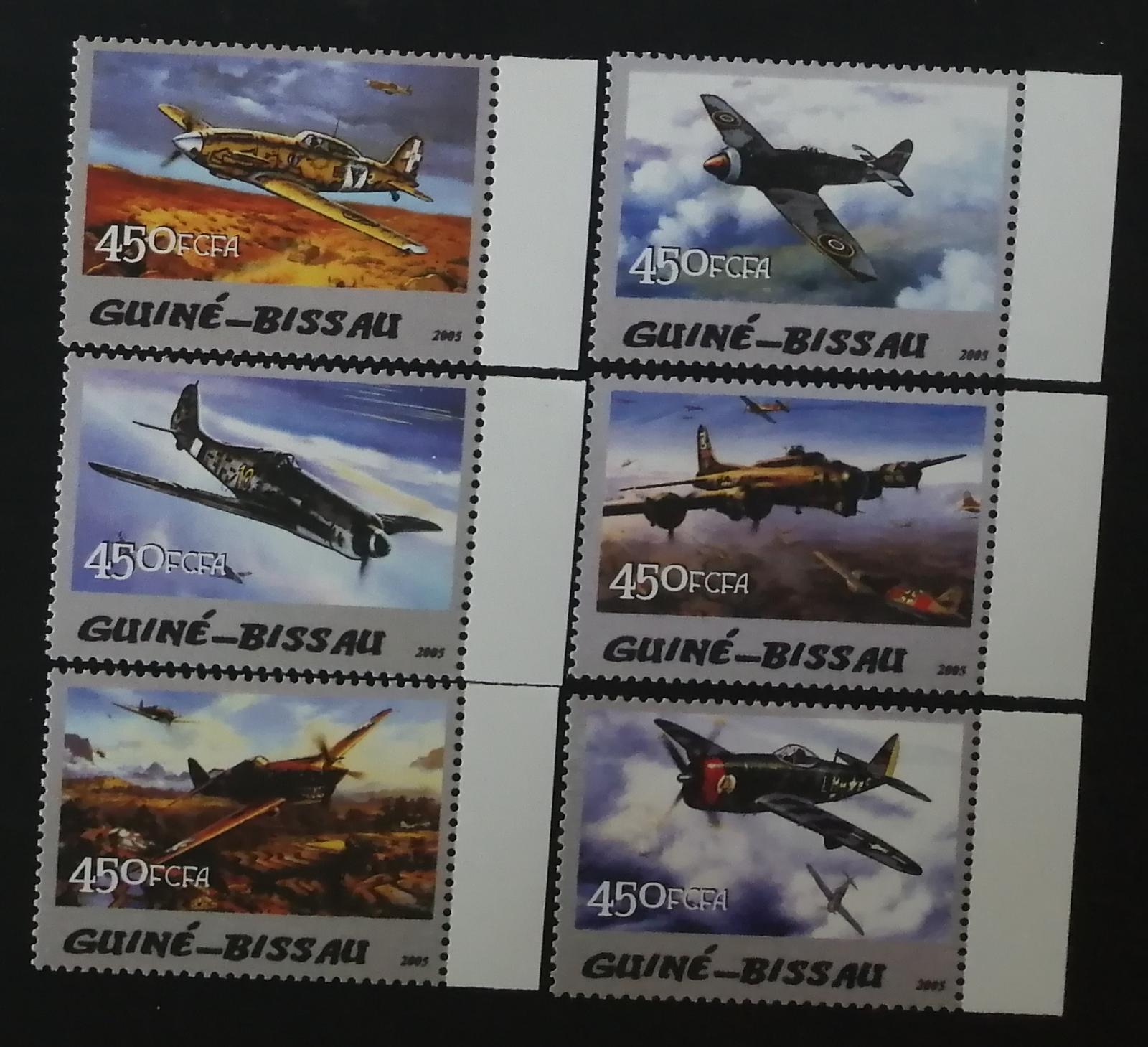 Guinea Bissau 2005 Mi.3093-8 11€ Bojová letadla II.světové války