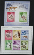 Guinea-Bissau 2010 Mi.5041-6+Bl.869 26€ Divoké malé kočky, pampové