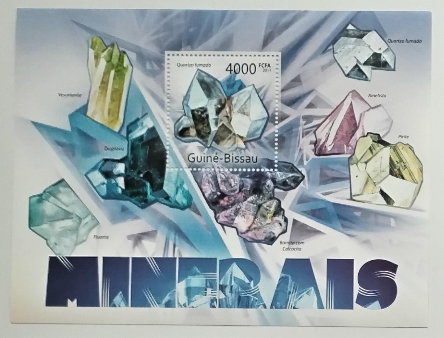 Guinea Bissau 2011 16€ Komplet - Minerály a nerosty