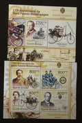 Guinea-Bissau 2011 Mi.5523-6+Bl.955 24€ 125 let auta Benz, veterány