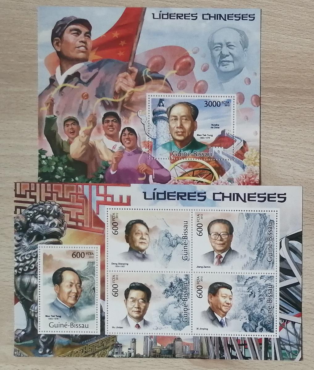 Guinea-Bissau 2012 Mi.5816-0+Bl.1027 24€ Čínští vůdci, Mao, Xi
