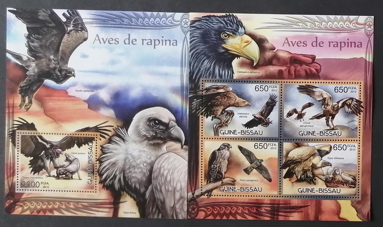 Guinea-Bissau 2012 Mi.6077-0+Bl.1078 22€ Draví ptáci, dravci a orli