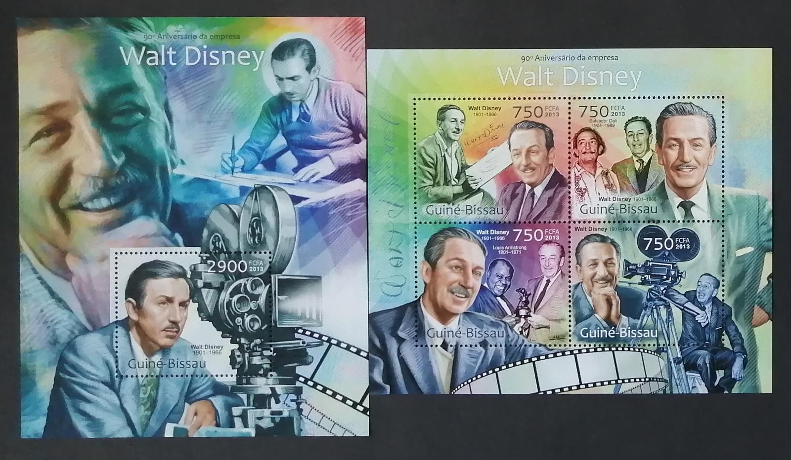 Guinea Bissau 2013 Mi.6427-0+Bl.1127 24€ 90 let Walt Disney Company