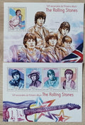 Guinea-Bissau 2014 Mi.7291-4+Bl.1277 25€ 50 let alba Rolling Stones