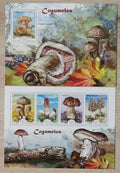 Guinea-Bissau 2014 Mi.7331-4+Bl.1285 23€ Houby a flora lesů