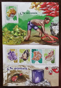 Guinea Bissau 2014 Mi.7366-9+Bl.1292 26€ Africké minerály a horniny
