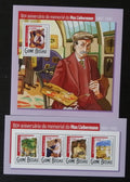 Guinea Bissau 2015 Mi.7843-6+Bl.1366 22€ Malíř Max Liebermann, umění