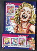 Guinea Bissau 2015 Mi.7991-4+Bl.1390 22€ Marilyn Monroe a její život