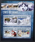 Guinea Bissau 2016 Mi.8724-7 11€ Komplet - Polární psi, husky